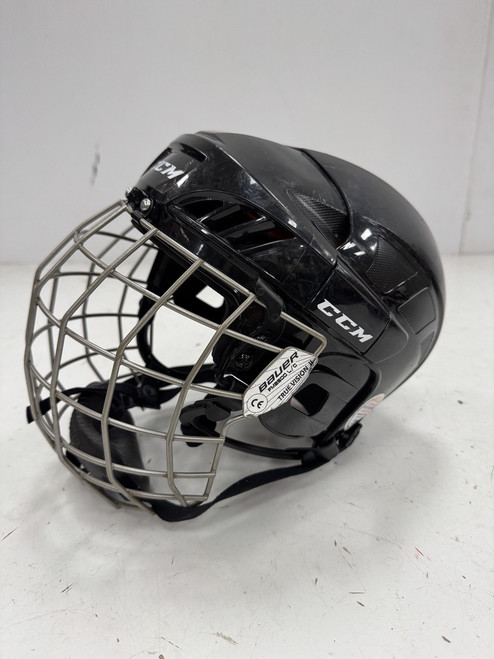 Vist Large View of Product Image Which is Used CCM 50 Helmet Cage Combo Black SM