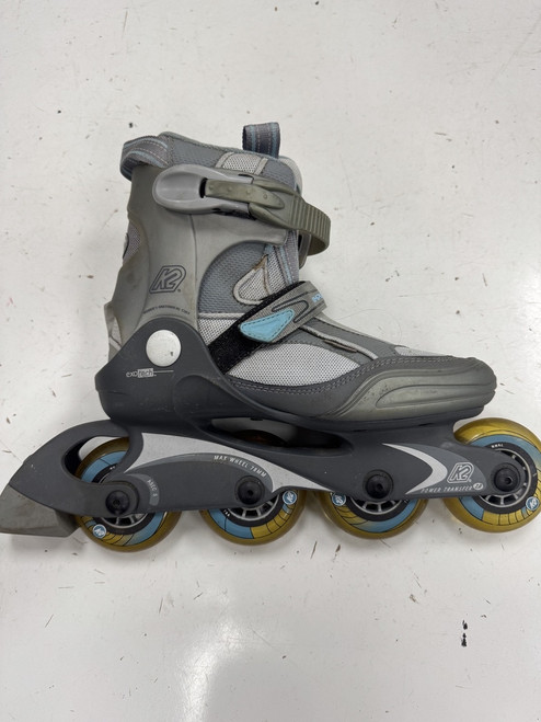 Vist Large View of Product Image Which is Used K2 POWER TRANSFER Senior Rec Fitness Skates Grey Senior 7