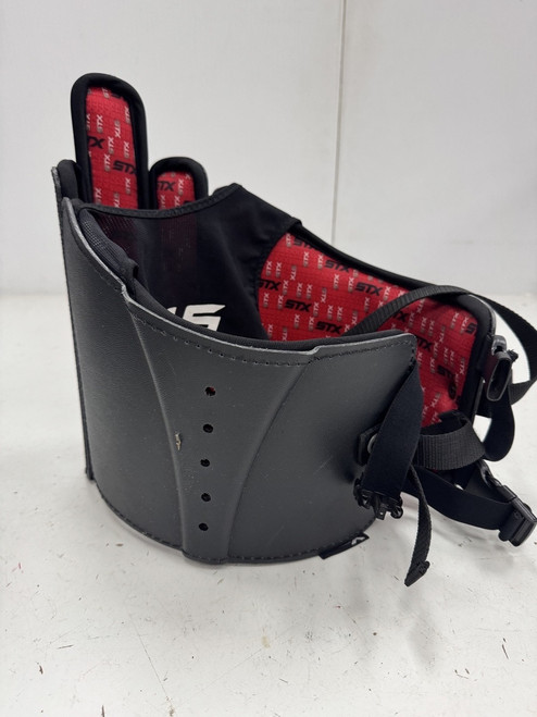 Vist Large View of Product Image Which is Used STX BOX Lacrosse Rib Pads Black MD