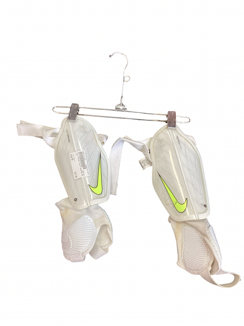 Vist Large View of Product Image Which is Used Nike Soccer Shin Guards Adult White MD
