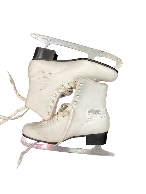 Vist Large View of Product Image Which is Used LADY 8 FIGURE SKATES WomensFigure Skate White Senior 8