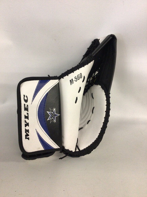 Vist Large View of Product Image Which is Used Mylec M560 Street Goalie Catcher Sr White M/L