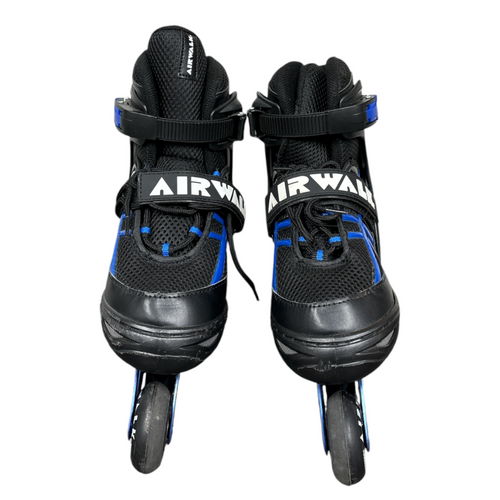 Vist Large View of Product Image Which is Used Airwalk ABEC-5 Junior Roller Quad Skates Royal Blue Adjustable
