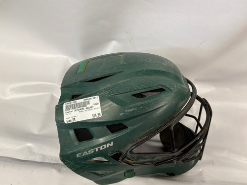 Vist Large View of Product Image Which is Used Easton CATCHERS HELMET Batting Helmet w/Mask Green SM