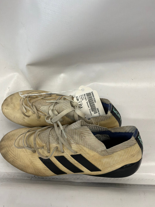 Vist Large View of Product Image Which is Used Adidas Soccer Cleats White Youth 07.5