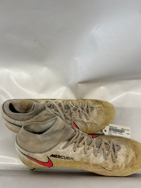 Vist Large View of Product Image Which is Used Nike Soccer Cleats White Youth 10.5