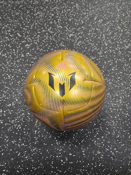 Vist Large View of Product Image Which is Used Adidas MESSI BALL All Size Soccer Ball Brown 5