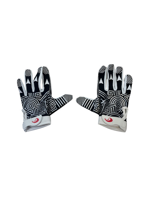 Vist Large View of Product Image Which is Used YTH FOOTBALL GLOVES FB Gloves Black Youth