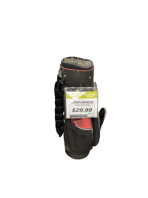Vist Large View of Product Image Which is Used Confidence 14 WAY CART BAG Mens Cart Bag Black And Red
