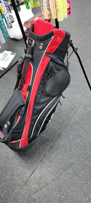 Vist Large View of Product Image Which is Used Wilson 6 WAY Mens Stand Bag Red