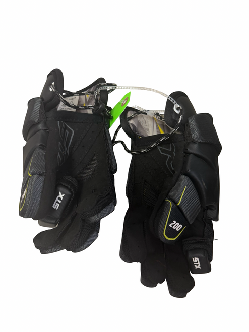 Vist Large View of Product Image Which is Used STX STALLION 200 Lacrosse Gloves Junior Black MD