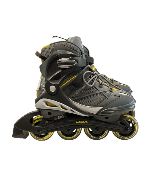 Vist Large View of Product Image Which is Used DBX REACTION SZ 8 Senior Rec Fitness Skates Black Senior 8