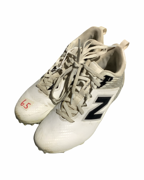 Vist Large View of Product Image Which is Used New Balance LAX Cleats Mens White Senior 6.5