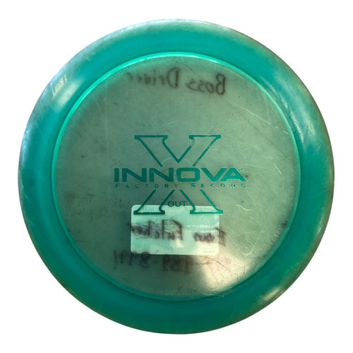 Vist Large View of Product Image Which is Used Innova CHAMP BOSS Disc Golf Driver Green 176g