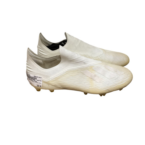 Vist Large View of Product Image Which is Used Adidas UNLEASH SPEED Soccer Cleats White Senior 10.5