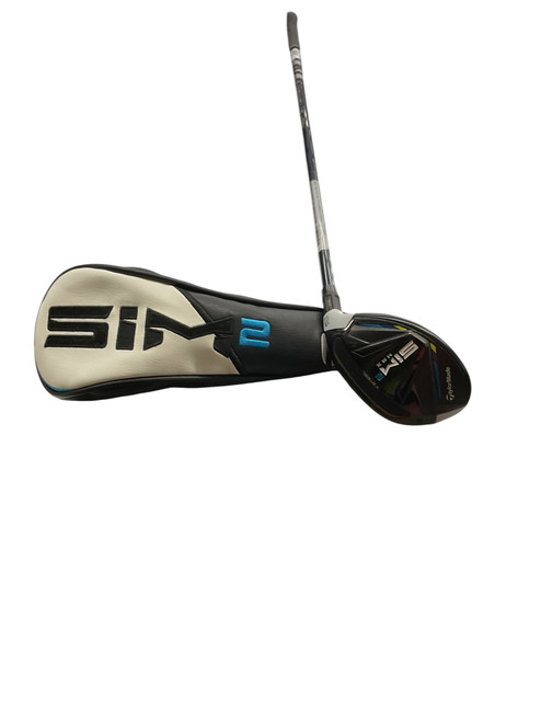 Vist Large View of Product Image Which is Used Taylormade SIM 2 MAX Mens Hybrid Club RH 3 Hybrid