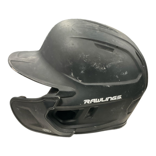 Vist Large View of Product Image Which is Used Rawlings MACH EXT Batting Helmet No Mask Black One Size