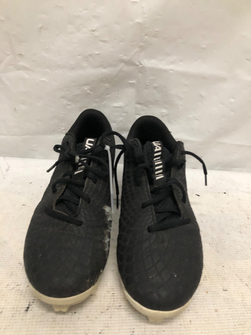 Vist Large View of Product Image Which is Used Under Armour UA BB/SB Cleats Black Youth 08.0