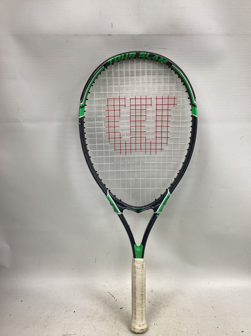 Vist Large View of Product Image Which is Used Wilson TOUR SLAM Adult Tennis Racquet None 4 1/2"