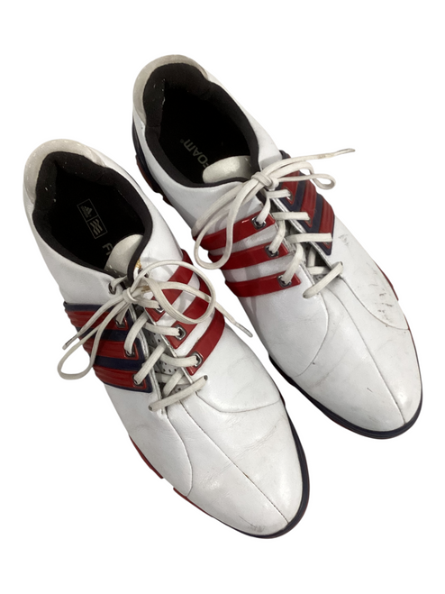 Vist Large View of Product Image Which is Used Adidas Mens Golf Shoes White 