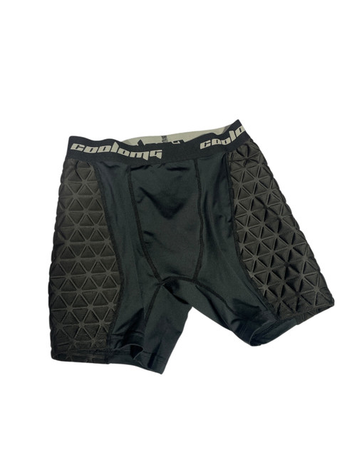 Vist Large View of Product Image Which is Used Black Compression Shorts Bottoms M