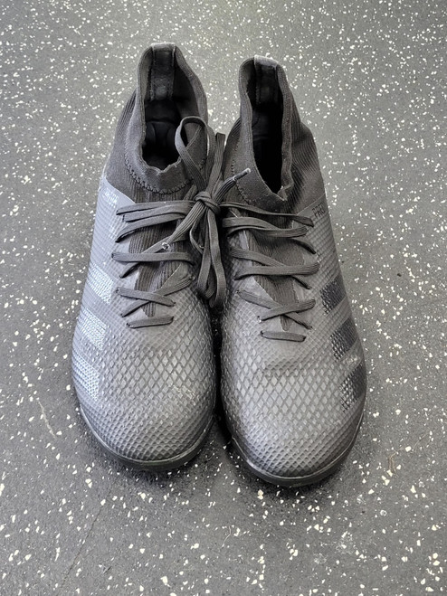 Vist Large View of Product Image Which is Used Adidas PREDATOR Soccer Turf Shoes Black Senior 9.5