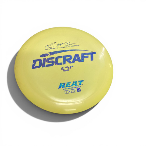 Vist Large View of Product Image Which is Used Discraft HEAT Disc Golf Driver Yellow