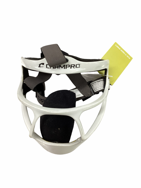 Vist Large View of Product Image Which is Used Champro CM02Y BB/SB Fielders Mask White Fits all