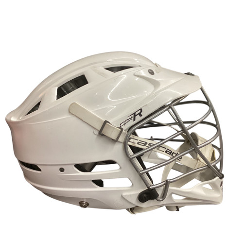 Vist Large View of Product Image Which is Used Cascade CPX-R Lacrosse Helmet White MD