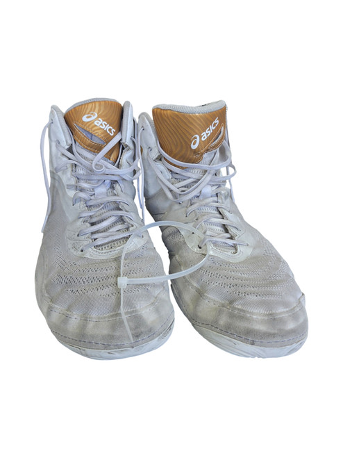 Vist Large View of Product Image Which is Used Asics DAN GABLE EVO 3 WRESTLING SHOES SZ 14 Wrestling Shoes White Senior 14