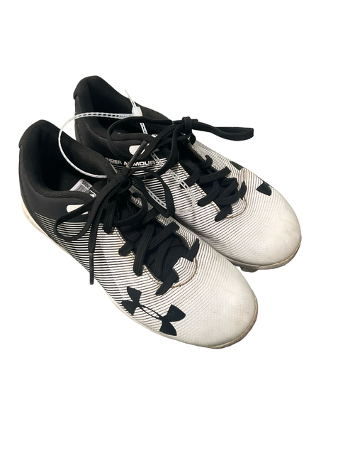 Vist Large View of Product Image Which is Used Under Armour MLB BB/SB Cleats Black Youth 13.0