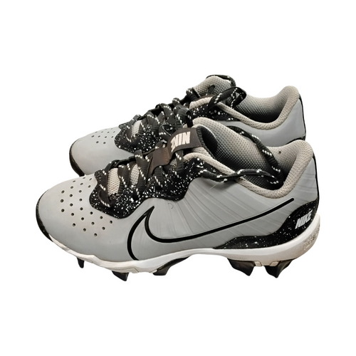 Vist Large View of Product Image Which is Used Nike FAST FLEX BB/SB Cleats Grey Youth 12.0