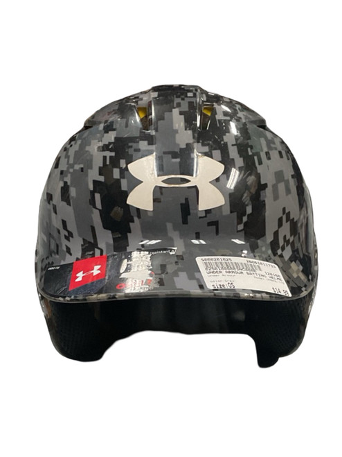 Vist Large View of Product Image Which is Used Under Armour UABH2-110 Batting Helmet No Mask Grey One Size