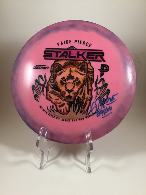 Vist Large View of Product Image Which is Used Discraft ESP STALKER Disc Golf Driver Pink 166g