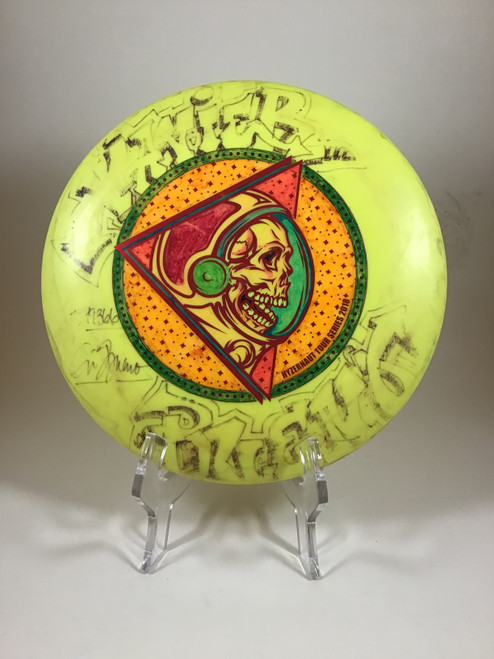 Vist Large View of Product Image Which is Used Dynamic Discs FUZION TRESPASS Disc Golf Driver Yellow 176g