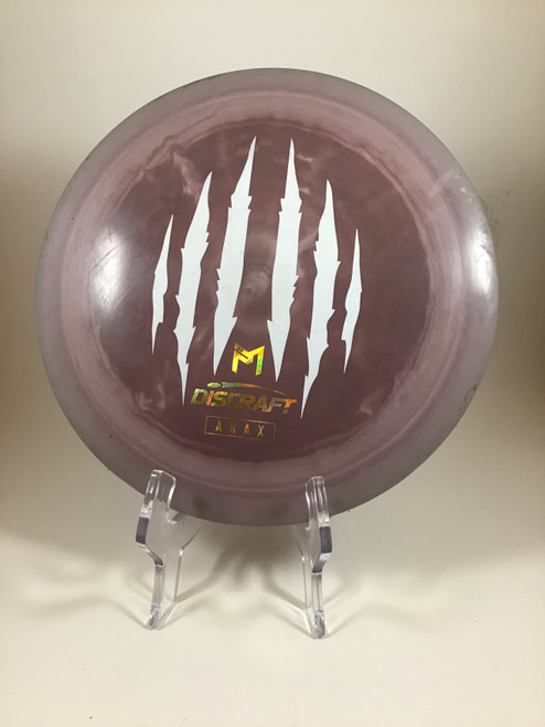 Vist Large View of Product Image Which is Used Discraft ESP ANAX Disc Golf Driver Purple 174g