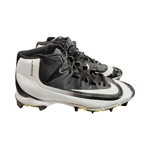 Vist Large View of Product Image Which is Used Nike ALPHA HUARACHE BB/SB Cleats Black Senior 10.5