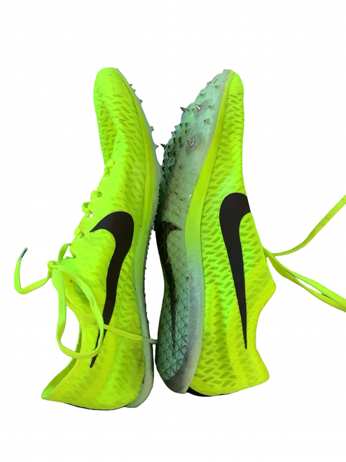 Vist Large View of Product Image Which is Used Nike Track & Field Cleats Adult Yellow Senior 8