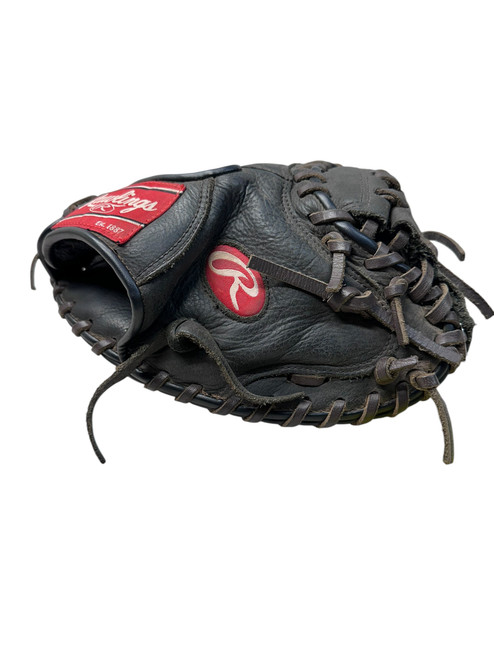Vist Large View of Product Image Which is Used Rawlings D325BWCM BB/SB Catchers RH Throw Brown And Black 32 1/2"