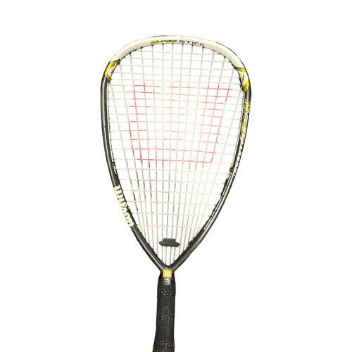 Vist Large View of Product Image Which is Used Wilson HYPER CARBON Adult Tennis Racquet Grey 4 5/8"