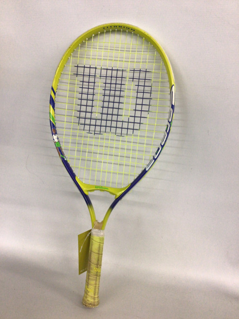 Vist Large View of Product Image Which is Used Wilson SERENA Girls Tennis Racquet Yellow 23"