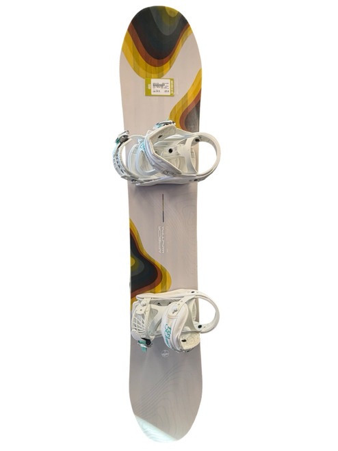 Vist Large View of Product Image Which is Used Arbor Mantra 2025 Womens Board/Bindings White 144 cm