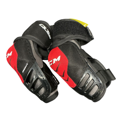 Vist Large View of Product Image Which is Used CCM QLT 250 Junior Elbow Pads LG