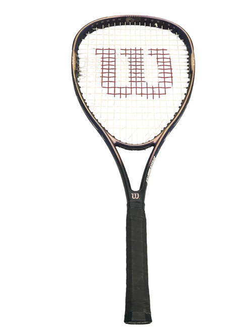 Vist Large View of Product Image Which is Used Wilson KANNON Adult Tennis Racquet Purple 4 1/4"