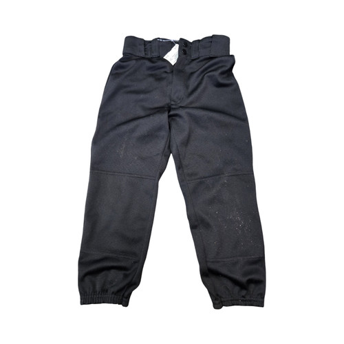 Vist Large View of Product Image Which is Used Wilson YOUTH BASEBALL PANTS MEDIUM BB/SB Pant Boys Black MD