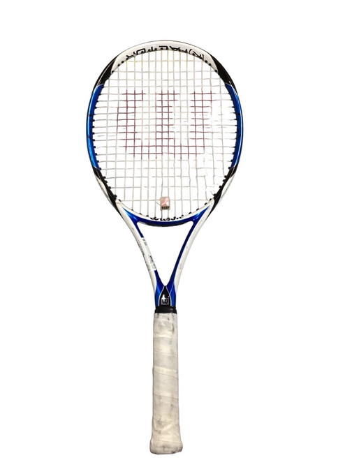 Vist Large View of Product Image Which is Used Wilson K FACTOR 6.2 Adult Tennis Racquet Royal Blue Unknown