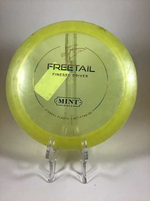 Vist Large View of Product Image Which is Used Mint ETERNAL FREETAIL Disc Golf Driver Yellow 169g