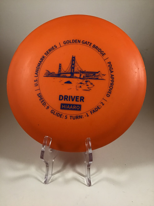 Vist Large View of Product Image Which is Used HIAARO Disc Golf Driver Orange 150g