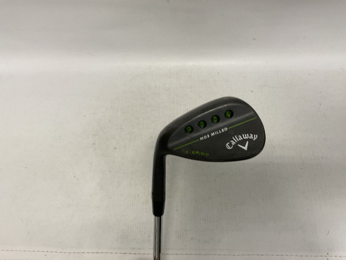 Vist Large View of Product Image Which is Used Callaway MACK DADDY 3 MILLED MATTE BLACK S-GRIND Golf Wedge Mens LH 56 Degree