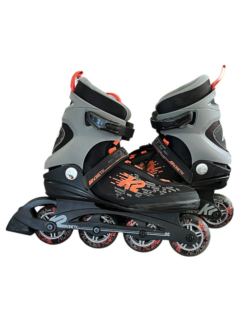Vist Large View of Product Image Which is Used K2 KINETIC Senior Rec Fitness Skates Black Senior 9.5